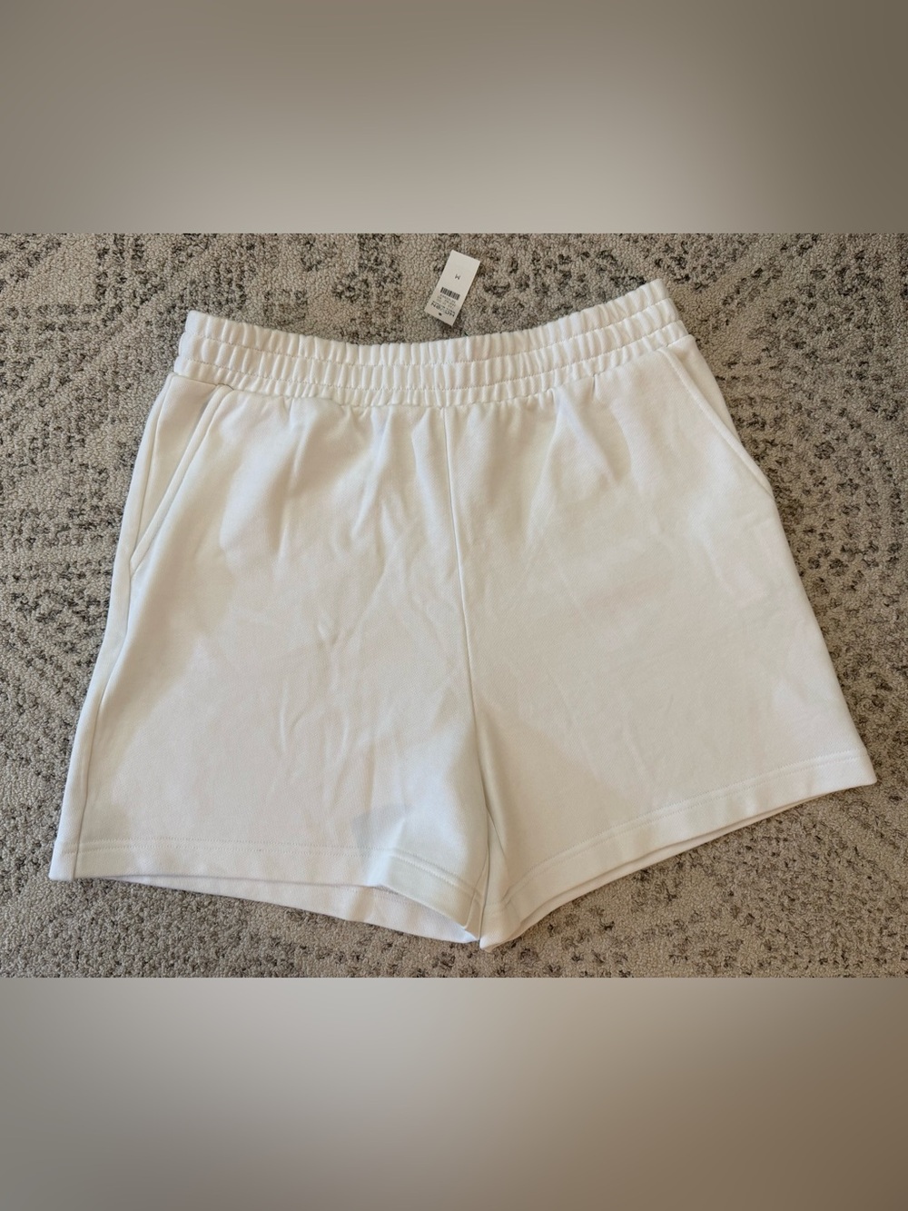 NWT Haven Well Within Fleece Shorts White Sz M